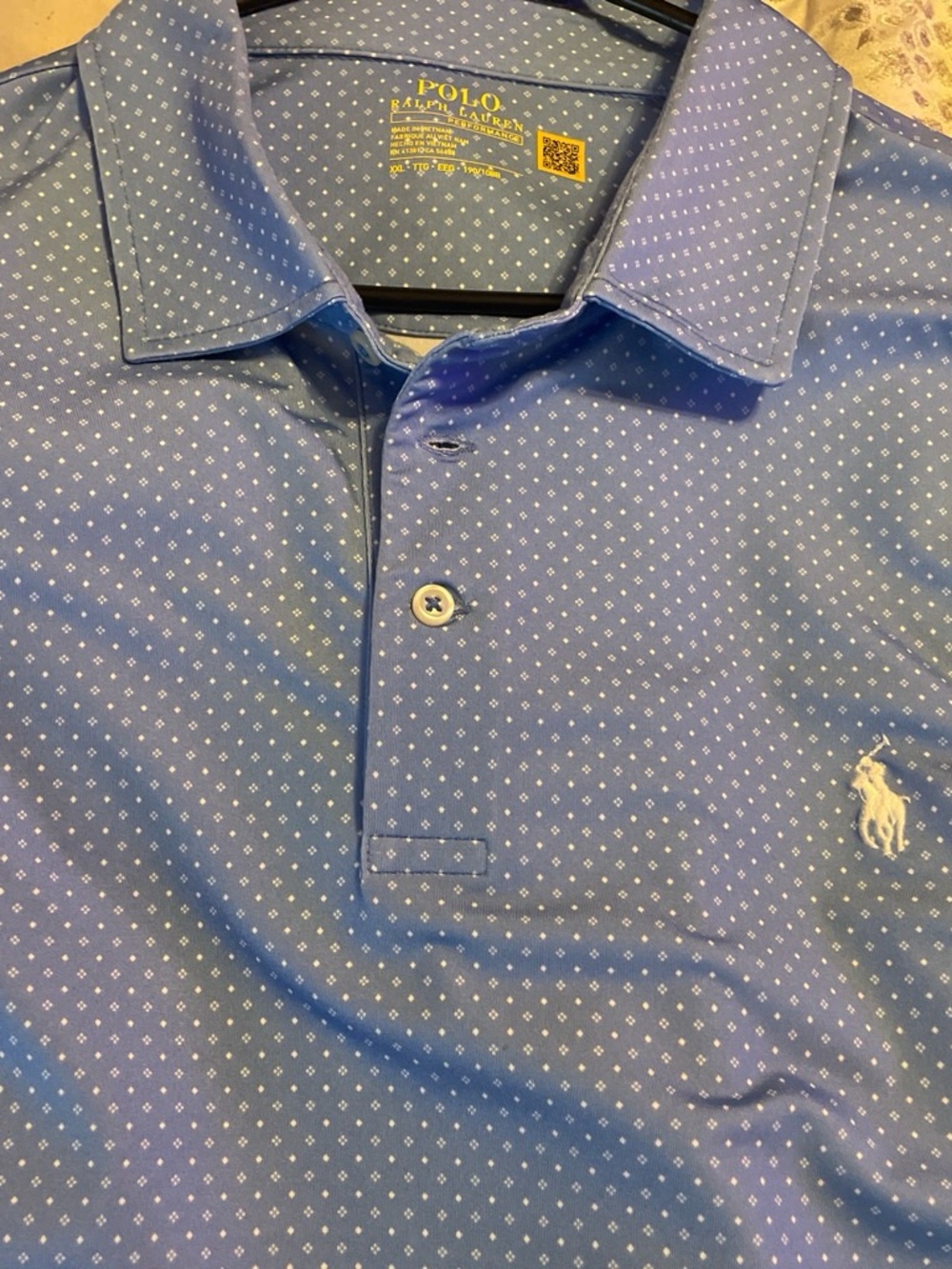 Polo by Ralph Lauren Blue Microdot Polo Shirt
